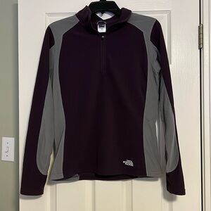 Women’s North Face Quarter Zip - Purple & Grey